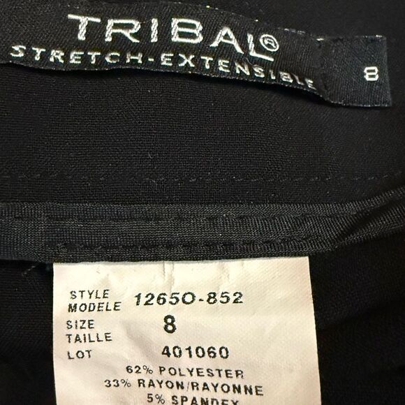 Tribal size 8 stretch extensible wide leg pants - Picture 6 of 6